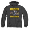 Popfunk Monster Squad Goals Unisex Adult Pull-Over Heather Hoodie, Black