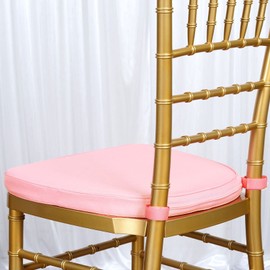 Tableclothsfactory Blush Pink Chiavari Chair Cushion for Wood Resin Chiavari Chairs Party Event Decoration - 2" Thick