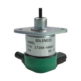Fuel Shut Off Solenoid Compatible with Kubota V1205 V1505 V1305 D1105 D1005 D905 Mower Excavator Tractor Generator Replace Yanmar 17208-60015 17208-60016 17208-60017 17208-60010