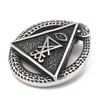 Gungneer Sigil of Lucifer Necklace Satanism Symbol Pendant Stainless Steel