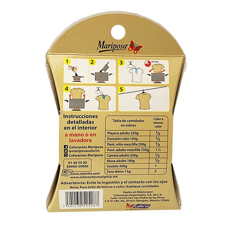 Colorante Mariposa Cristales 32 grs 646 Beige