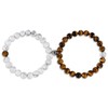 COAI Couples Mutual Attraction Distance Magnetic Howlite Tiger Eye Stone