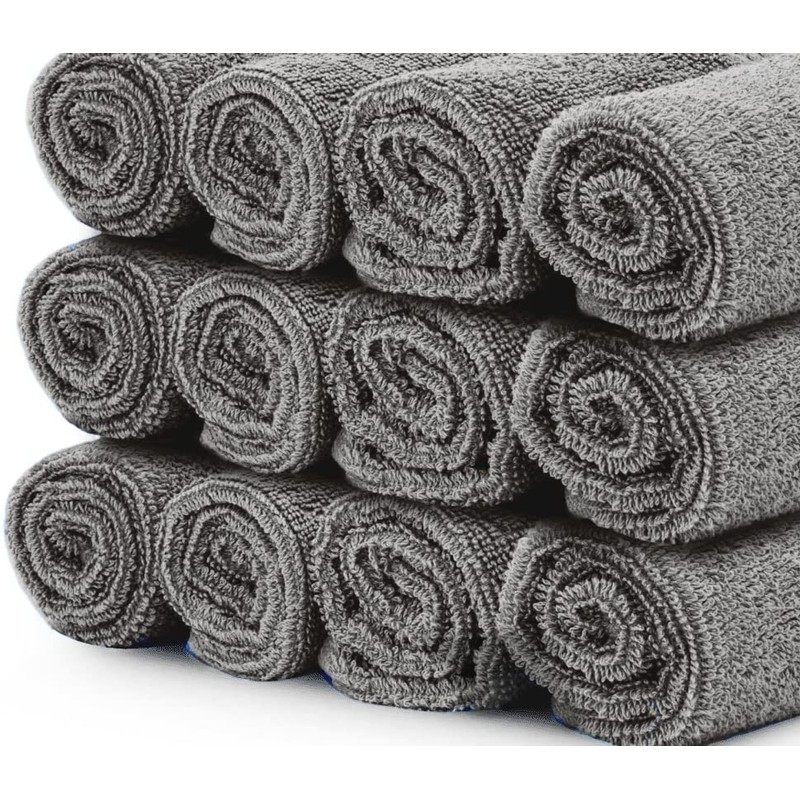 DARWEN STAR 100% Cotton 12 pcs Face Cloth, Highly Absorbent