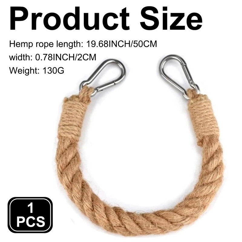 Uskerb Rope Toilet Roll & Towel Holder - Handmade Jute