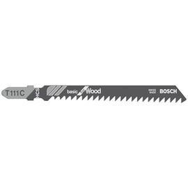 Bosch Professional T 111 C Jigsaw Blades (for Soft Wood, Straight Cut, Jigsaw Accessories), Pack of 100