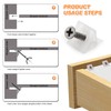 Back Wall Connectors, Pack of 150, Cabinet Back Wall Mounting,