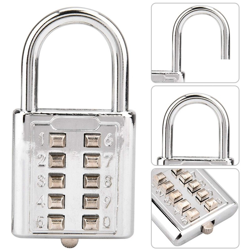 Hopcd Blind people's Metallic zinc alloy lock 10-digit Push Button