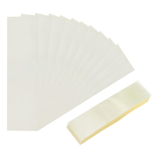 sourcing map 200Pcs Shrink Bands, 85x23mm PVC Clear Perforated Shrink