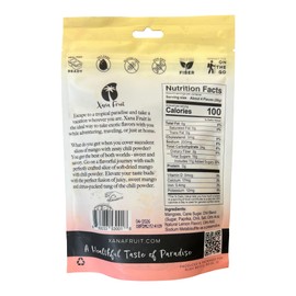 Xana Fruit Soft Dried Fruit - Chili Mango Dried Fruit, Resealable Bag For Convenience, 6 Ounces