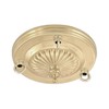B&P Lamp® 3 Loop Embossed, Solid Brass Canopy, Unfinished Brass