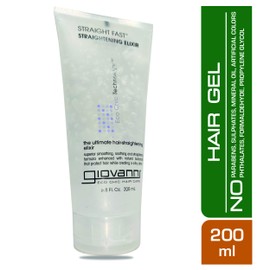 GIOVANNI ECO CHIC Straight Fast Straightening Elixir - Helps Smooth Curls & Straighten Hair, Heat Protectant for Hair, Paraben-Free Straight Fast Elixir - 6.8 Fl oz (2 Pack)