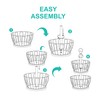 Craft Brio 2 Tier Home and Kitchen Fruit Vegetable Baskets