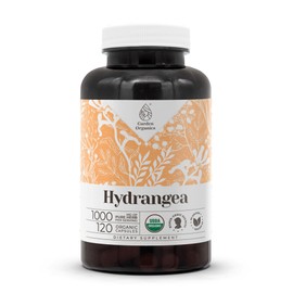 Hydrangea USDA Organic 120 Capsules | High-Potency Natural Supplement | Certified Organic Vegetarian Capsules and Organic Hydrangea (Hydrangea arborescens) Dried Root (120 Capsules)