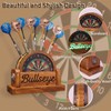 CoolGift Mart Light Up Dart Stand, Wooden Dart Holder with