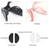 10 Pairs Silicone Adhesive Eyeglass Nose Pads, 3.5mm Thickness Adhesive