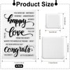 4 Sheets Clear Rubber Stamps for Card Making with 2pcs