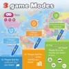 Qiaojoy Bilingual Interactive World Map for Kids105