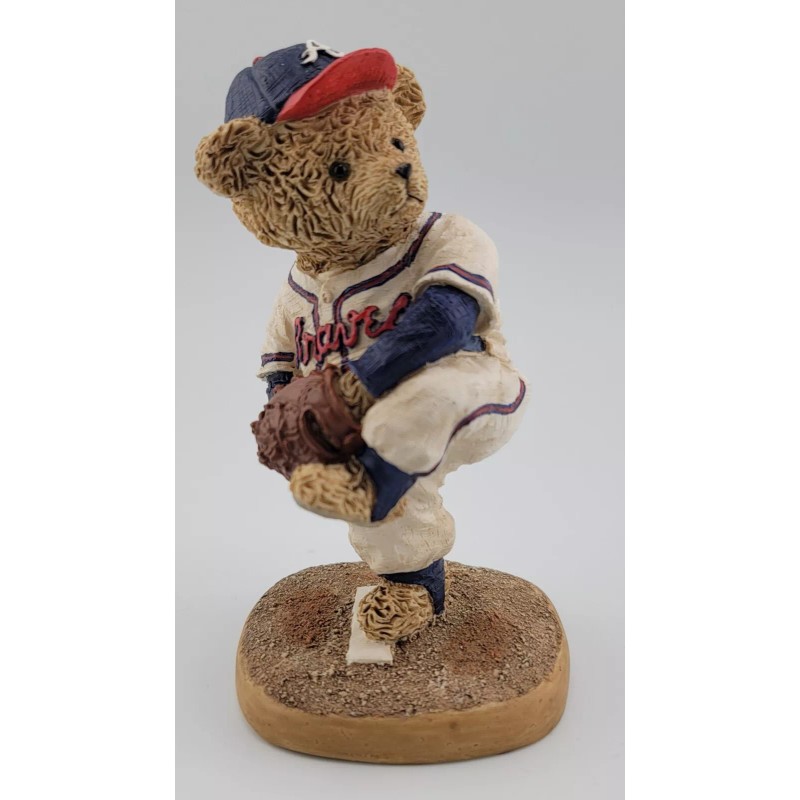 Cooperstown Bears Atlanta Braves 1995 The Windup Ceramic Cooperstown Bear