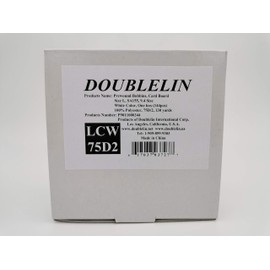 DOUBLELIN Prewound Bobbin, Cardboard, Size L (SA155, Size 9.4), White Color, 144pcs per Box, 75D/2 Polyester, Compatible with Babylock, Barudan, Bernina, Brother, Consew, Singer, Tajima and More