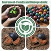 1000 Pcs 3/8 Inch Slingshot Ammo Bulk, Multicolor Biodegradable Clay