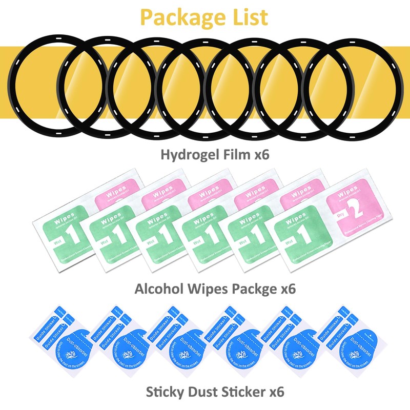 WD&CD 6 Pack Screen Protector Compatible with Garmin Vivoactive 5,