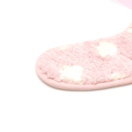 Fluffy Rich L-130064 Toilet Seat Mat, Dot, Pink