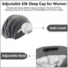 IN Chenthy Hair Cap for Sleep, Satin Bonnet for Sleeping,Adjustable