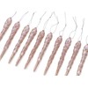 Christmas Concepts® 12cm Glitter Icicle Decorations Christmas Tree Trims (ROSEGOLD,