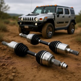 Hummer H3 Cv Axle Shaft Assembly Front Left Right Steel Drivetrain Axles 2PcsDefault: Default