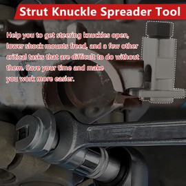 Strut Spreader Tool 5-11 mm Universal Suspension Strut Knuckle Spreader Tool for Most Vehicles Fitted with Clamp Bolt Style Hubs, Steering & Suspension Strut Tool Removal Socket Strut Spreader Tool