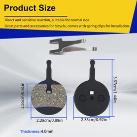 AHL Bicycle Semi-Metallic Disc Brake Pads for AVID BB5 BB-5 MTB Bike (1 Pair)