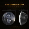 5.75 Inch Round Led Headlight 51W 5-3/4" Headlight Compatible with