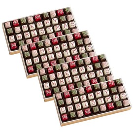 4 Holiday Gift Boxes - The Swiss Colony Merry Christmas Petits Fours 4-Gift Bundle