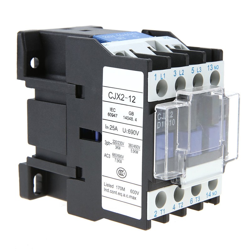 CJX2‑1210 High Sensitivity Industrial Electric AC Contactor 12A