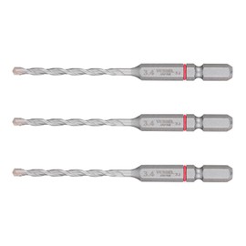 VESSEL CCD3S-3.4 Cushion Drill Bit for Concrete Diameter 0.13 inch (3.4 mm) Set of 3