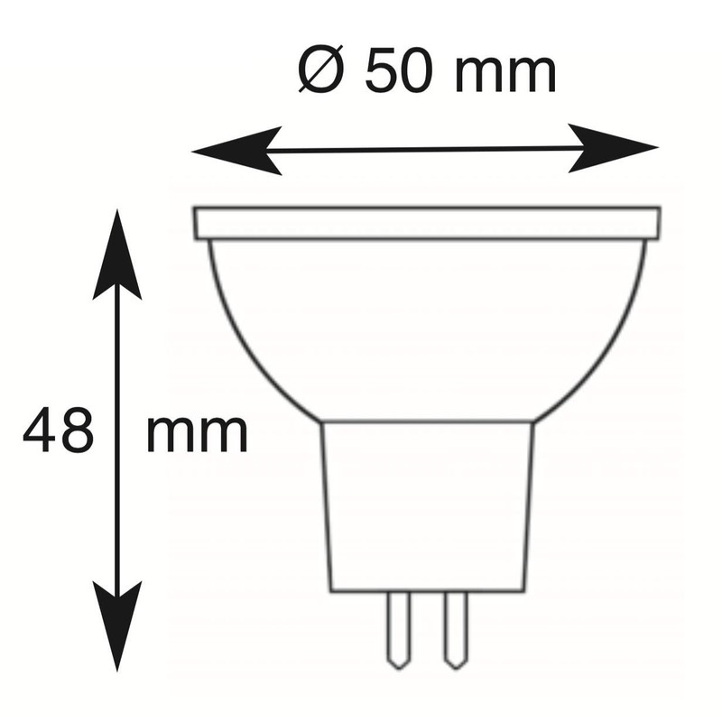 greenandco 5x CRI 97+ MR16 GU5.3 LED Spotlight, 6 W,
