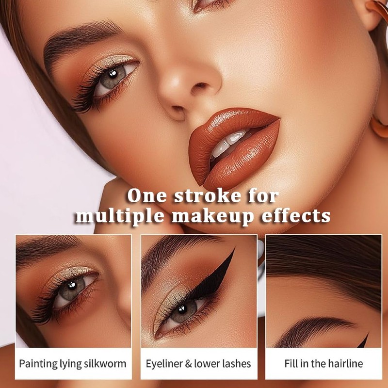 GXGM Eyebrow Pencil, Waterproof 2-in-1 Dual-Ended Microblading Eyebrow Pencil, Smudge-proof