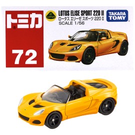 Takara Tomy Tomica No. 72 Lotus Elise Sport 220 II (Box), Mini Car, Toy, Ages 3 and Up, Boxed, Pass Toy Safety Standards, ST Mark Certified, Tomica Takara Tomy