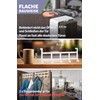 Menz Door Coat Rack for Hanging, White Door Hooks for