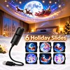 Christmas LED Projector Light – Adjustable Santa Claus and Christmas