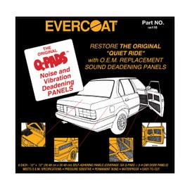 Evercoat Q-Pads - Self-Adhering, Sound Deadening Panels for Quiet Ride - 6 Pads