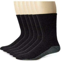 ARITRADERSLTD Workwear Men’s Arch Support Reinforced Toe Heel Cotton Rich Comfortable Heavy Duty Cushioned Sole Work Socks (6-11) (Pack of 15, Black)