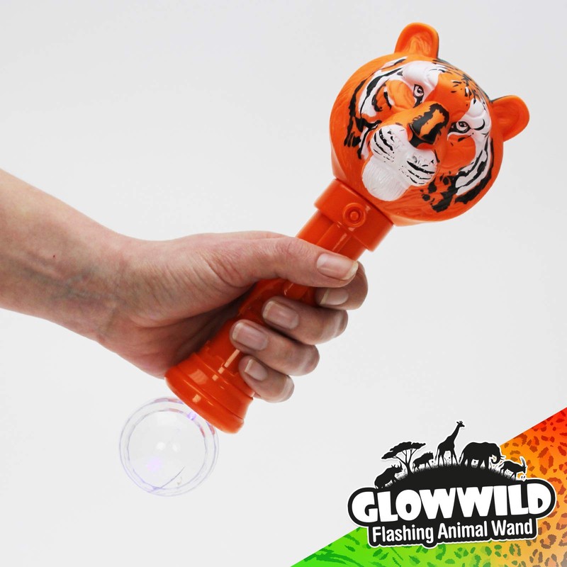 Glow Wild Flashing Animal Wands (Tiger)