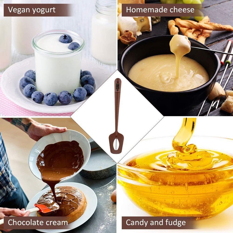 Efeng Candy Spatula with Thermometer Built in and Pot Clip