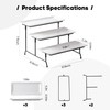 Unbreakable 3 Tier Serving Tray for Party, 11.8" x 5.2''