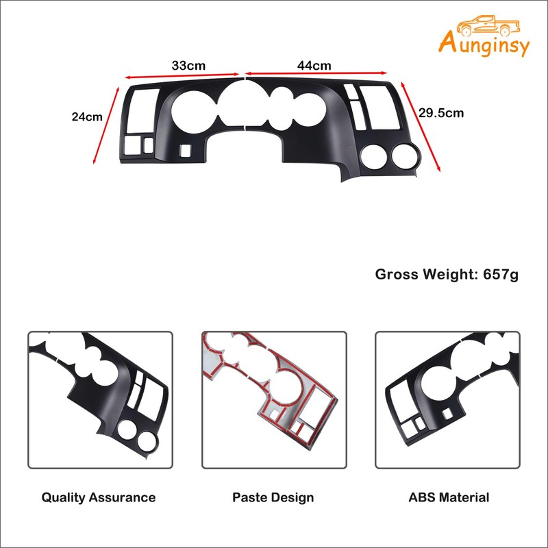 Aunginsy Car Center Console Dashboard Panel Frame Cover Trim Fit