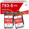 LeciRoba 2-Pack Compatible 793-5 Fluorescent Red Postal Ink Cartridge Replacement