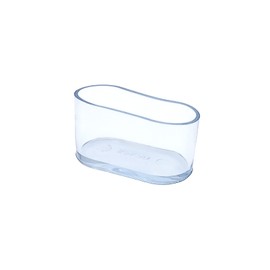 Flyshop 16Pcs Oval Chair Leg Caps Flexible PVC Chair Leg Floor Protectors Transparent Furniture Table Leg Covers, 25 x 50 mm, 1" x 2"