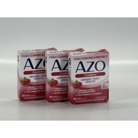AZO Pack of 3 - AZO Cranberry Urinary Tract Health | 50 Capsules