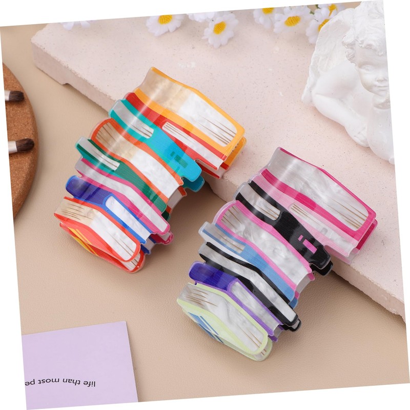 Baluue 2pcs Piled Book Hair Clips for Women Hair Accessories